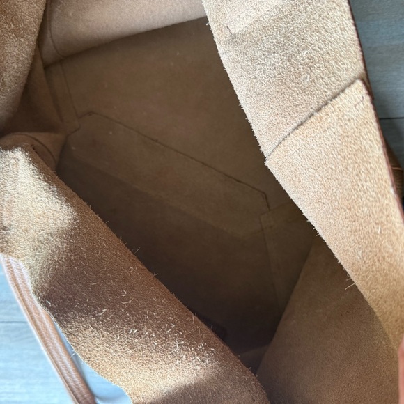 KURT GEIGER LONDON Violet Extra Large Horizontal Leather Tote tan brown - Picture 8 of 10